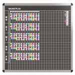 Klassen-Plantafel,  8 Stunden Mo-Fr, für 25 Klassen, 103x117 cm, 